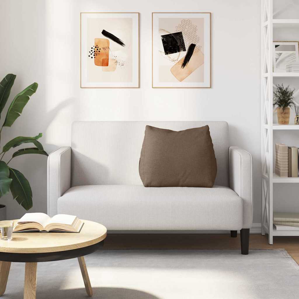Polštář Na Záda Hnědá 60 X 20 X 50 Cm Textil