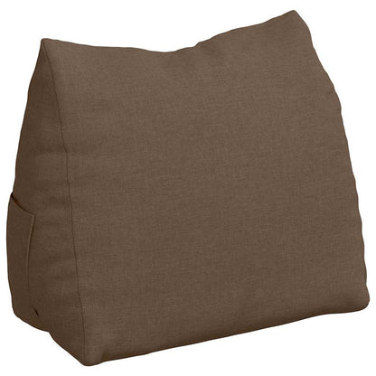 Polštář Na Záda Hnědá 60 X 20 X 50 Cm Textil