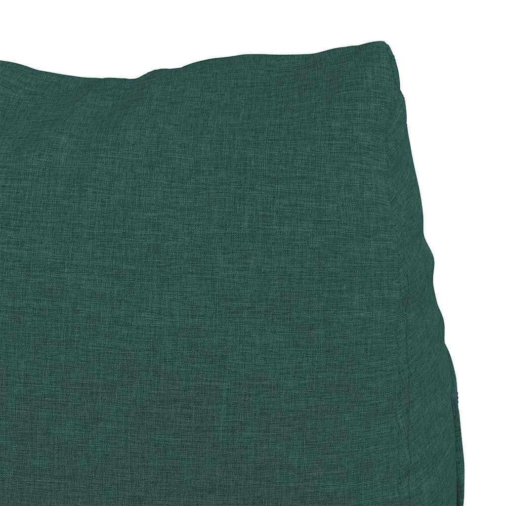 Polštář Na Záda Tmavě Zelená 60 X 20 X 50 Cm Textil