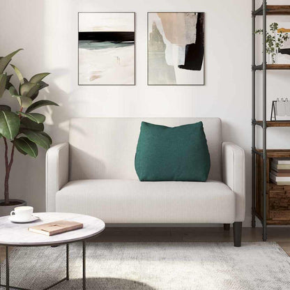 Polštář Na Záda Tmavě Zelená 60 X 20 X 50 Cm Textil