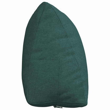 Polštář Na Záda Tmavě Zelená 60 X 20 X 50 Cm Textil