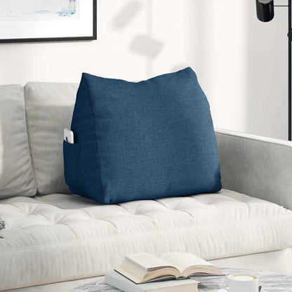 Polštář Na Záda Modrá 60 X 20 X 50 Cm Textil
