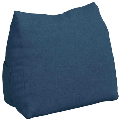 Polštář Na Záda Modrá 60 X 20 X 50 Cm Textil