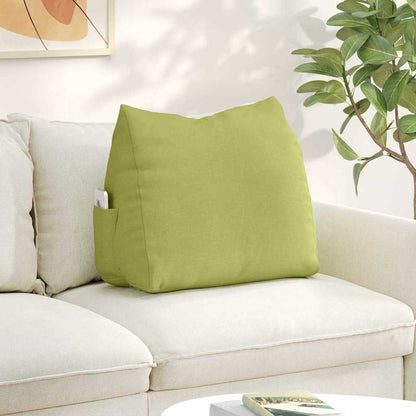 Polštář Na Záda Světlá Zelená 60 X 20 X 50 Cm Textil