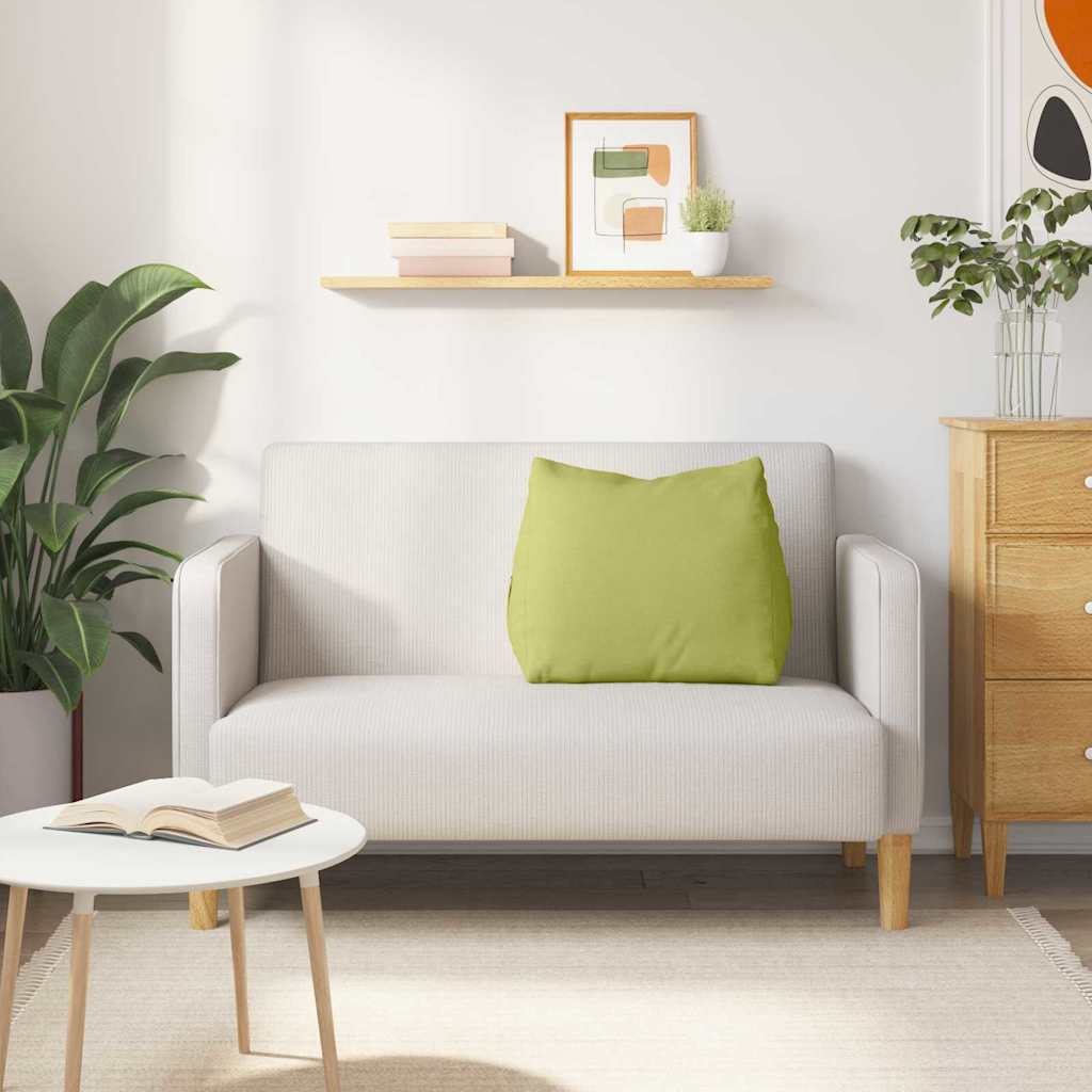 Polštář Na Záda Světlá Zelená 60 X 20 X 50 Cm Textil
