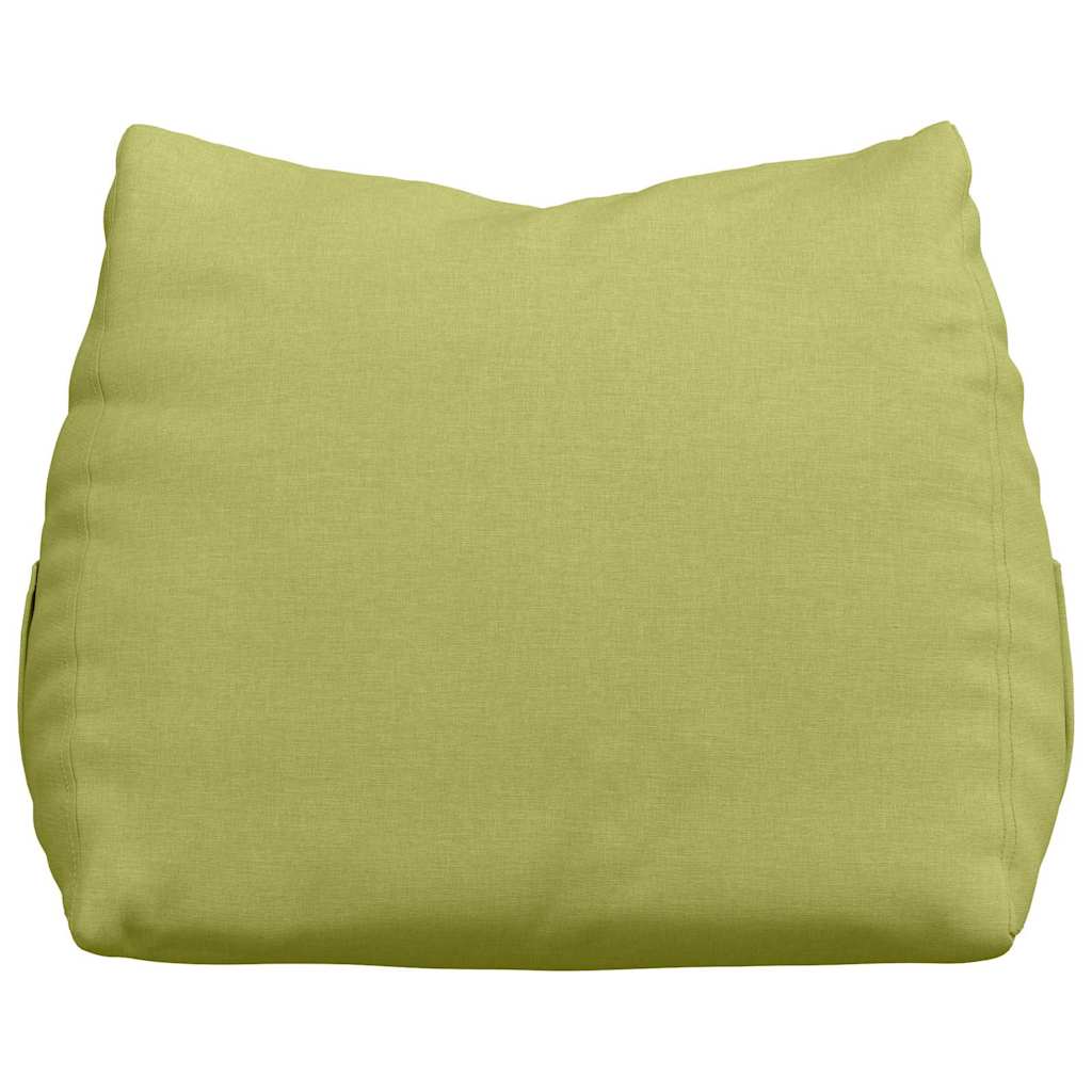 Polštář Na Záda Světlá Zelená 60 X 20 X 50 Cm Textil