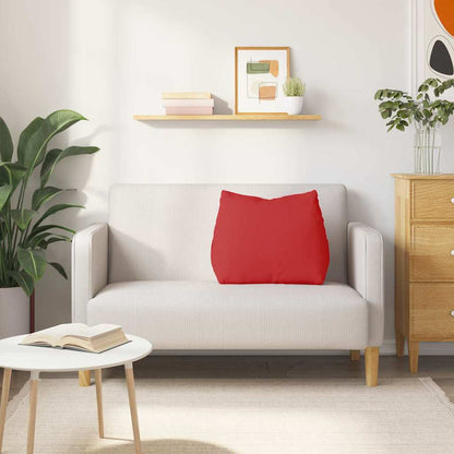 Polštář Na Záda Červená 60 X 20 X 50 Cm Textil