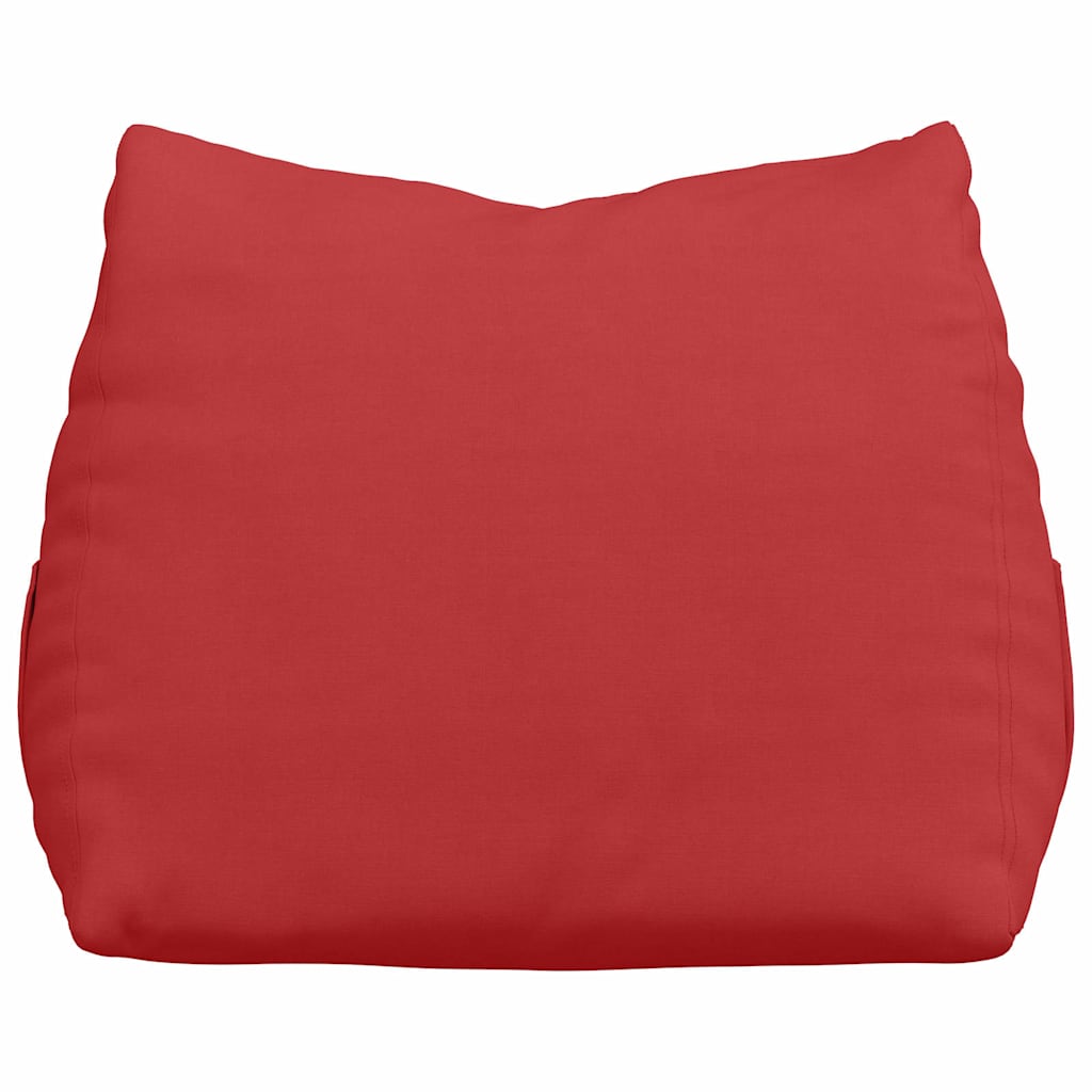 Polštář Na Záda Červená 60 X 20 X 50 Cm Textil