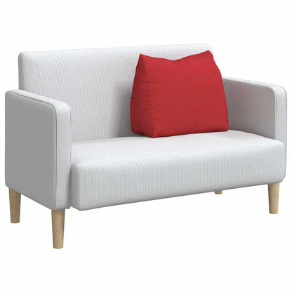 Polštář Na Záda Červená 60 X 20 X 50 Cm Textil