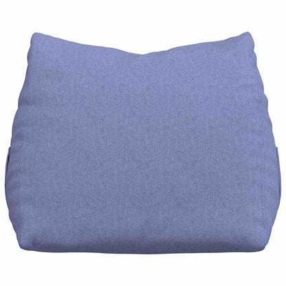 Polštář Na Záda Modrá Džínovina 60 X 20 X 50 Cm Textil