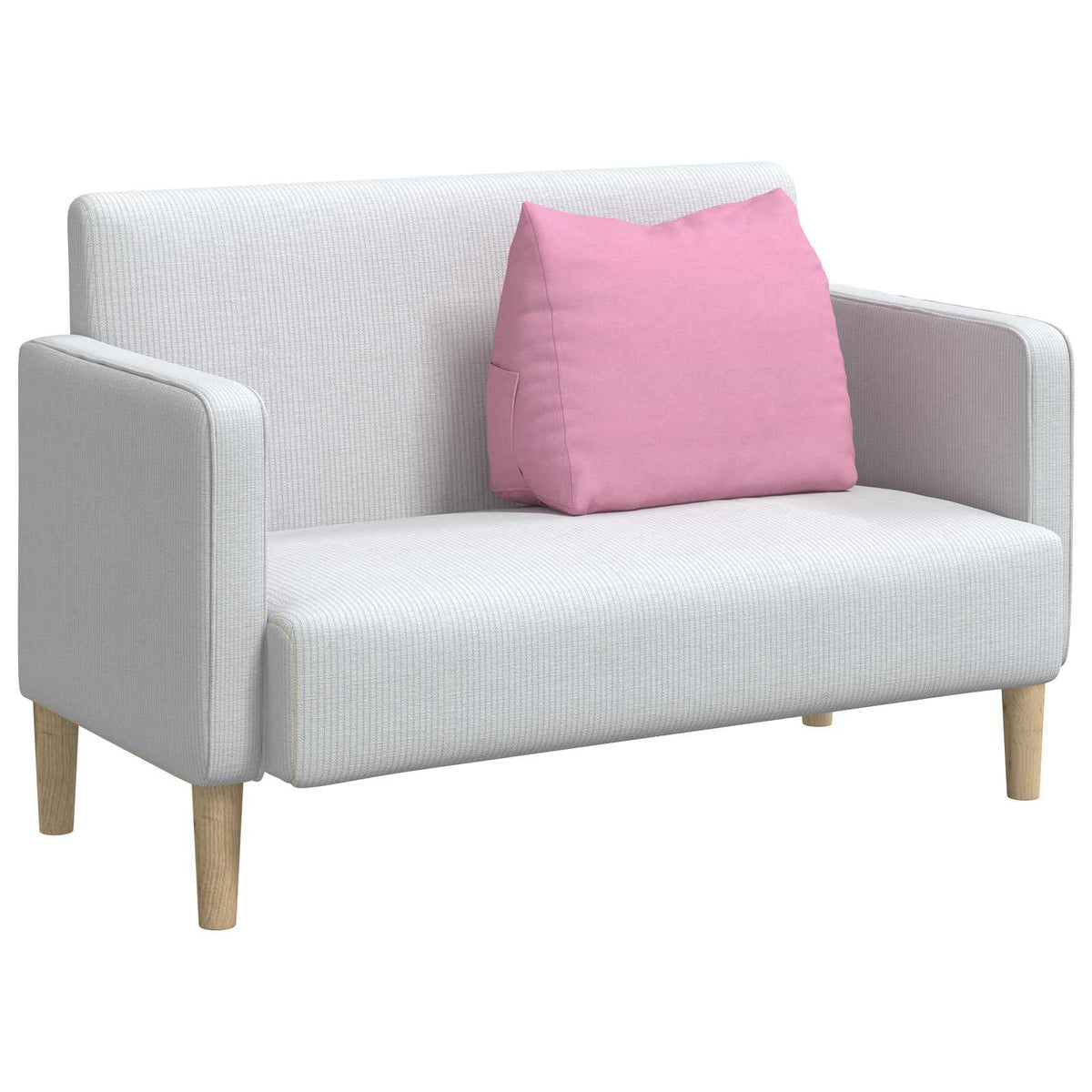 Polštář Na Záda Růžová 60 X 20 X 50 Cm Textil