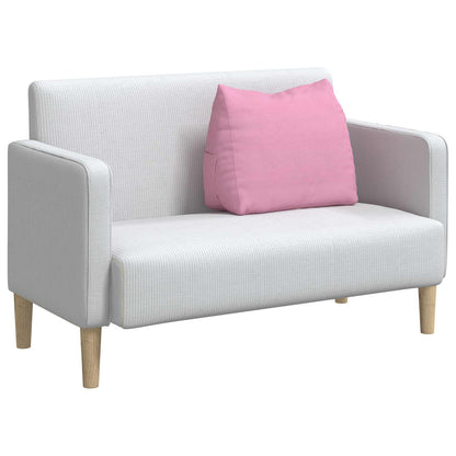 Polštář Na Záda Růžová 60 X 20 X 50 Cm Textil
