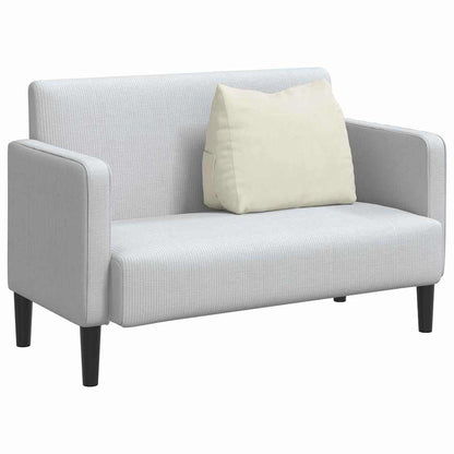 Polštář Na Záda Krémová 60 X 20 X 50 Cm Žebrovaná Látka