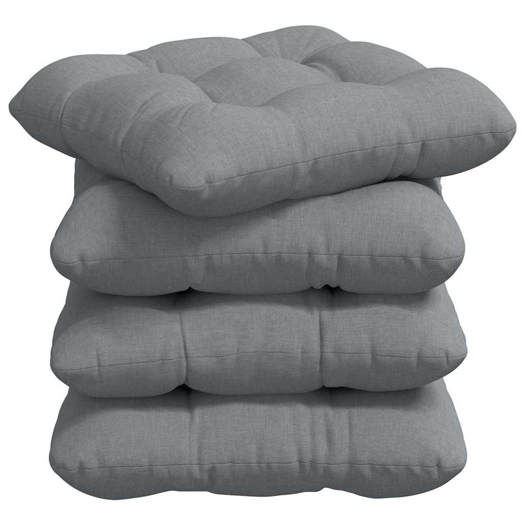 Polštáře Na Sedadla 4 Ks Textil 40 X 40 X 12 Cm
