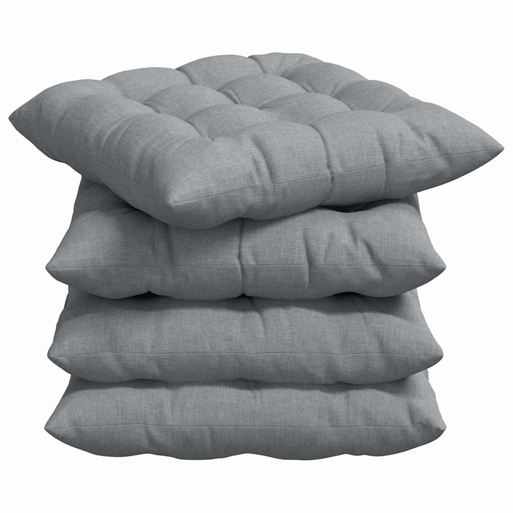 Polštáře Na Sedadla 4 Ks Textil 40 X 40 X 6 Cm