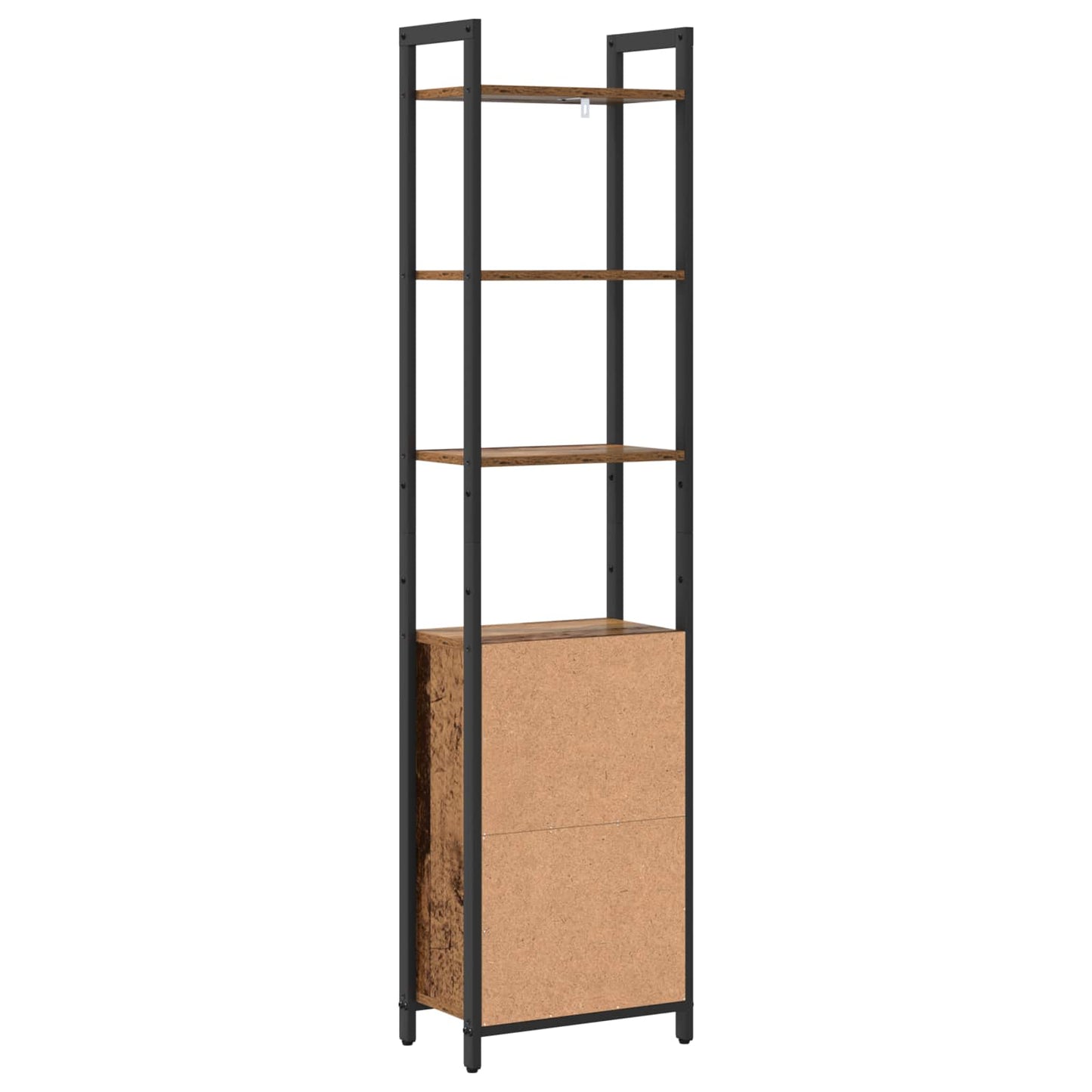 Knihovna 6 Úrovní 40 X 24 X 161 Cm Kompozitní Dřevo Staré Dřevo