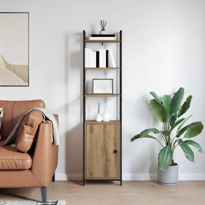 Knihovna 6 Úrovní 40 X 24 X 161 Cm Kompozitní Dřevo