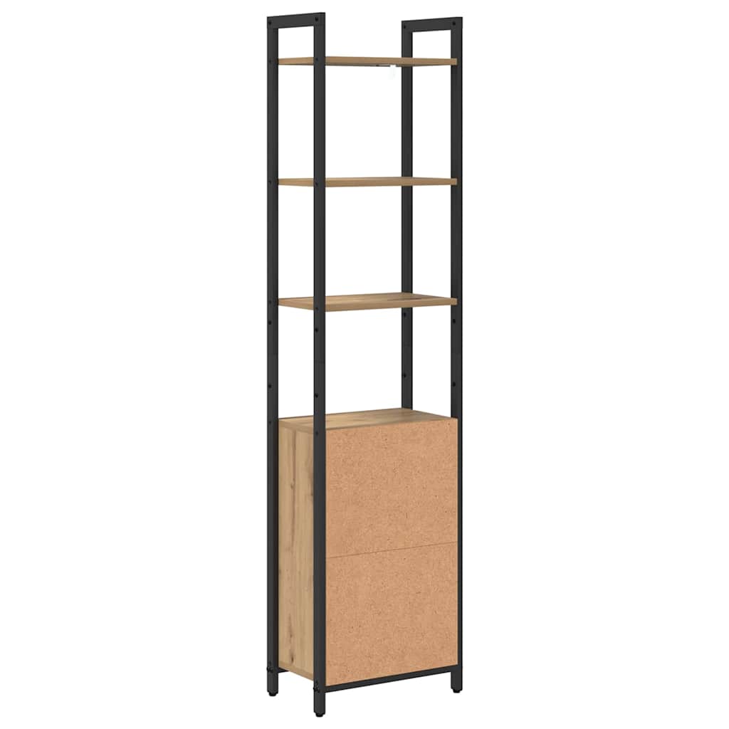 Knihovna 6 Úrovní 40 X 24 X 161 Cm Kompozitní Dřevo