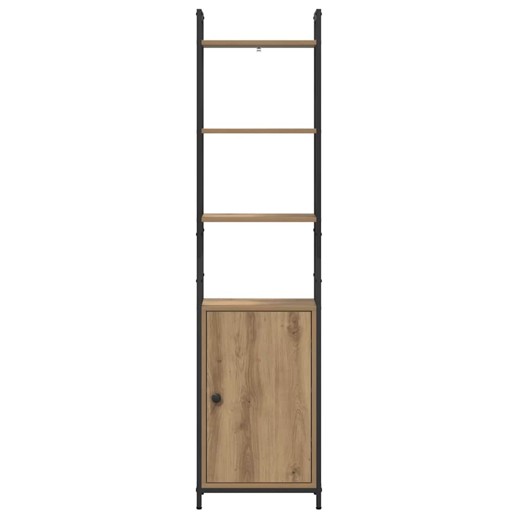Knihovna 6 Úrovní 40 X 24 X 161 Cm Kompozitní Dřevo