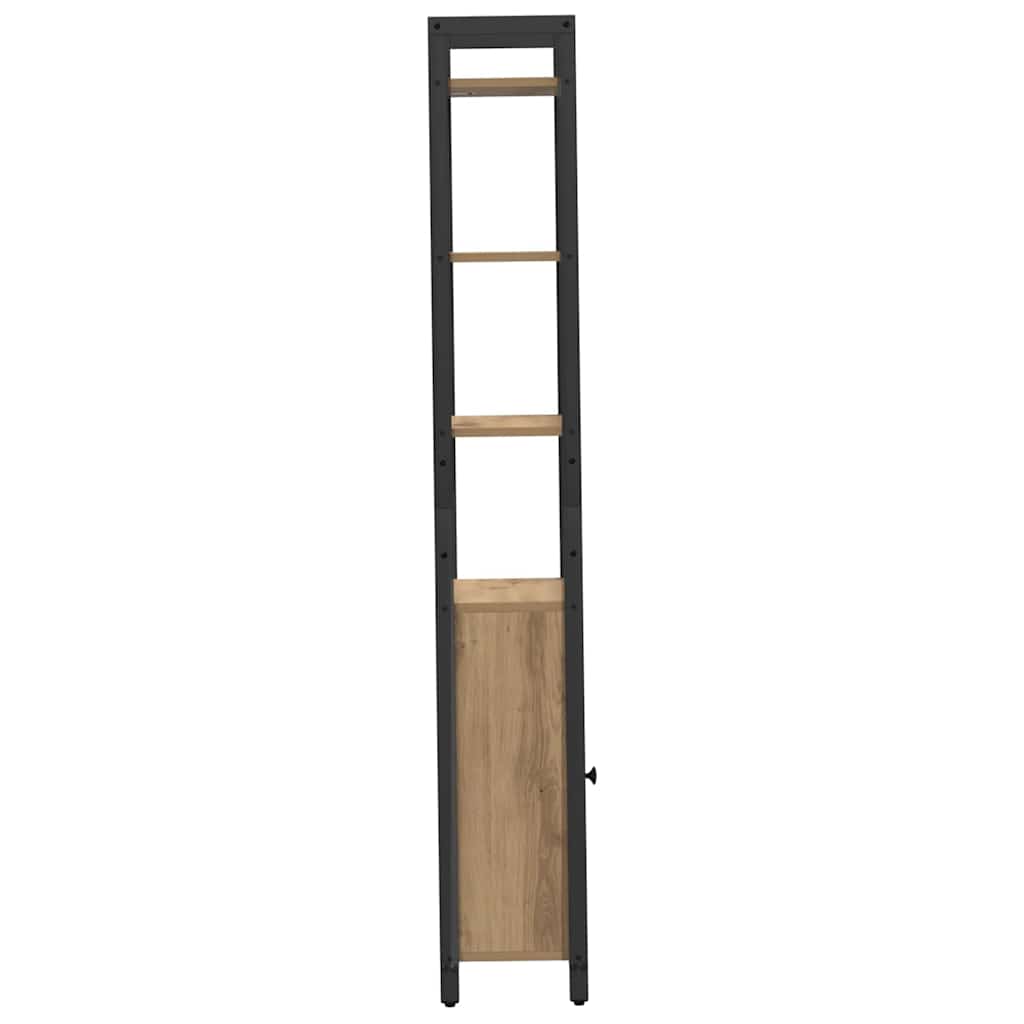 Knihovna 6 Úrovní 40 X 24 X 161 Cm Kompozitní Dřevo