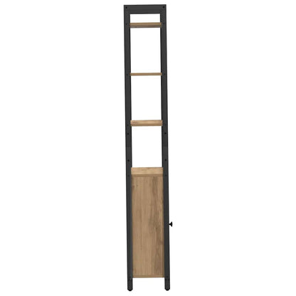 Knihovna 6 Úrovní 40 X 24 X 161 Cm Kompozitní Dřevo