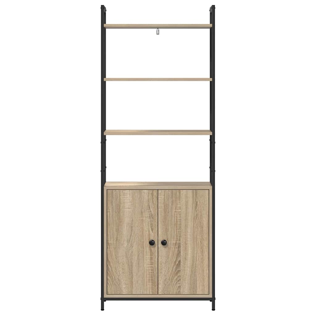 Knihovna 6 Úrovní 60 X 24 X 161 Cm Kompozitní Dřevo Sonoma Dub