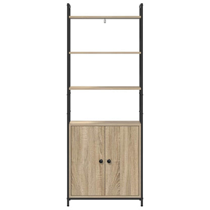 Knihovna 6 Úrovní 60 X 24 X 161 Cm Kompozitní Dřevo Sonoma Dub