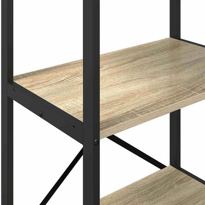 Knihovna 3 Úrovní 56 X 34 X 96 Cm Kompozitní Dřevo Sonoma Dub