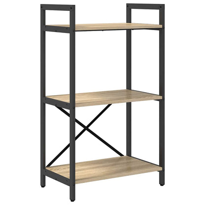 Knihovna 3 Úrovní 56 X 34 X 96 Cm Kompozitní Dřevo Sonoma Dub
