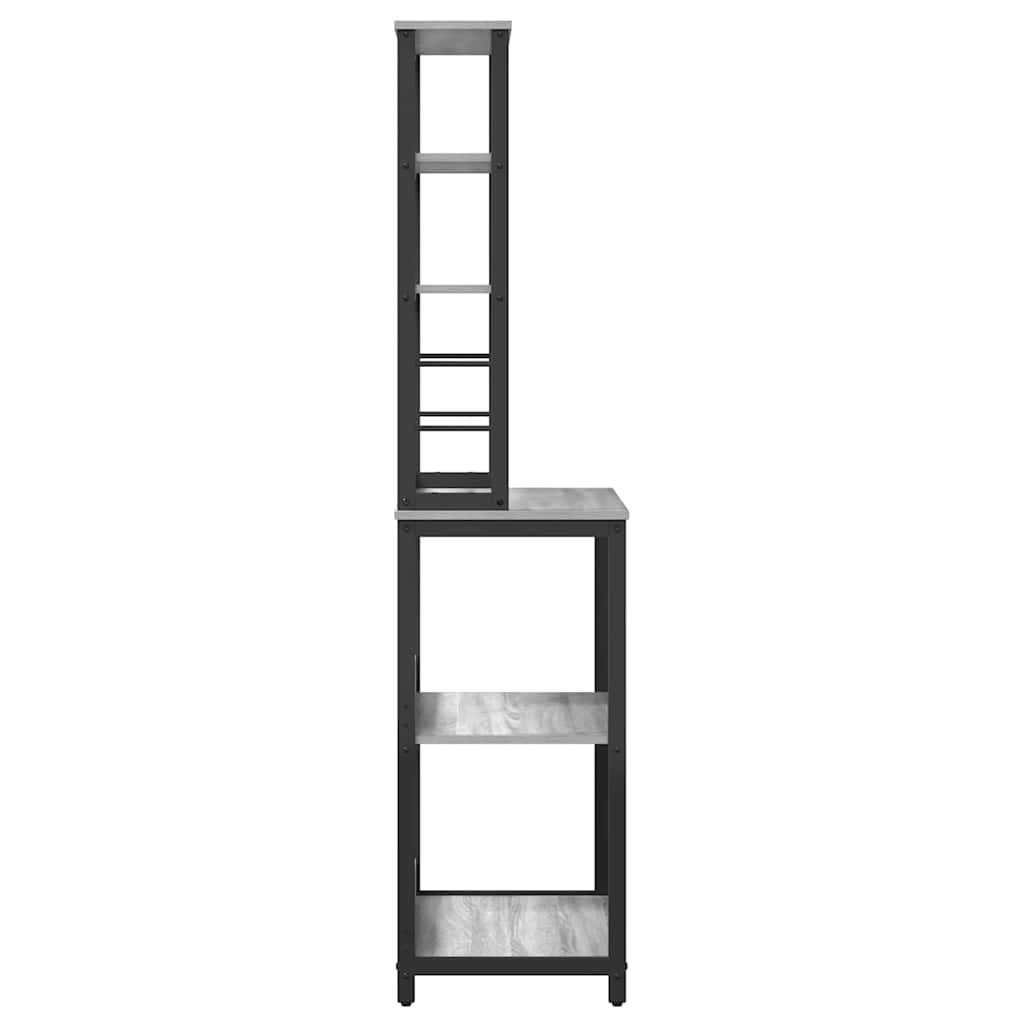 Kuchyňská Polička 5 Úrovní 60 X 40 X 168 Cm Kompozitní Dřevo