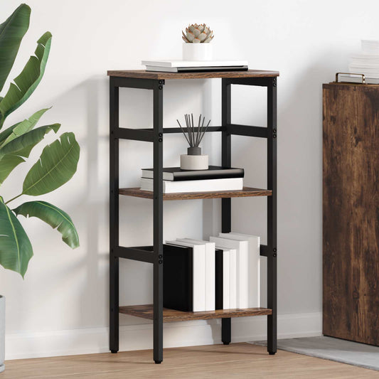 Knihovna 2 Úrovní 40 X 29,5 X 81 Cm Kompozitní Dřevo