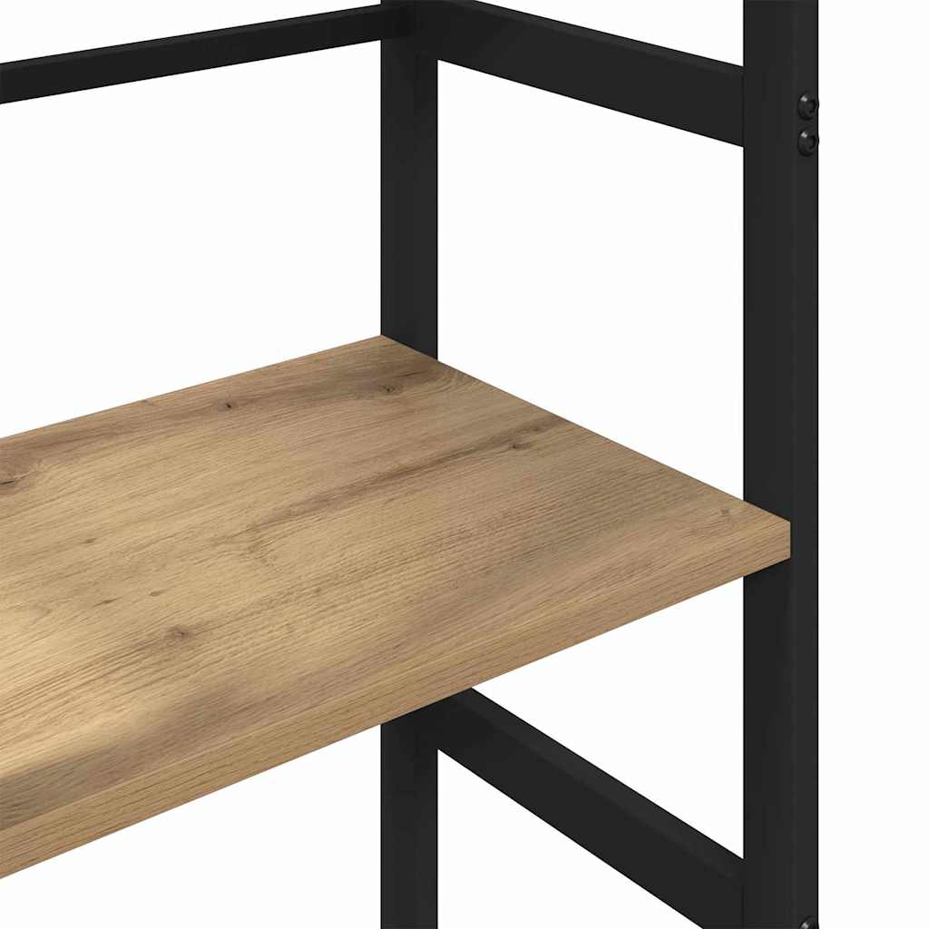 Knihovna 3 Úrovní 40 X 29,5 X 115 Cm Kompozitní Dřevo