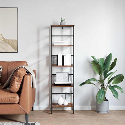 Knihovna 4 Úrovní 40 X 29,5 X 149 Cm Kompozitní Dřevo