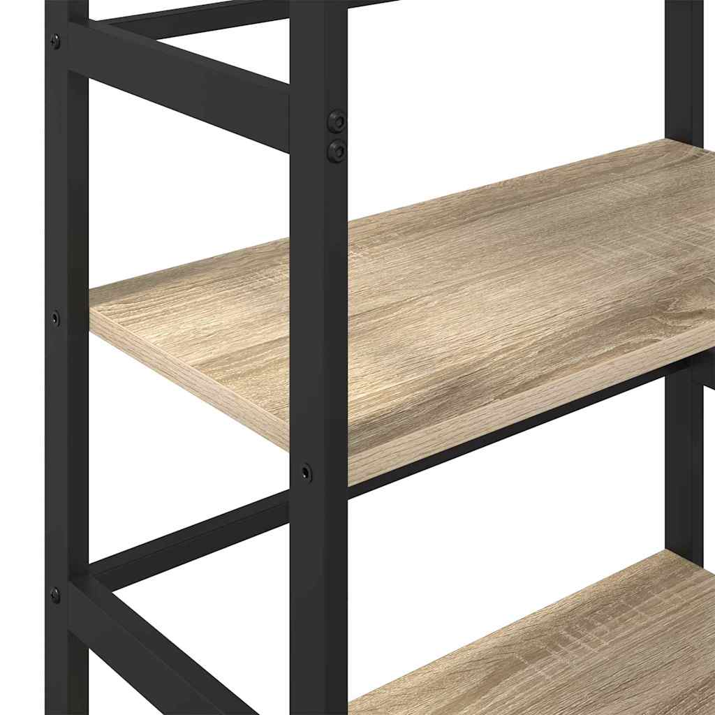 Knihovna 2 Úrovní 60 X 29,5 X 81 Cm Kompozitní Dřevo Sonoma Dub
