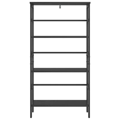 Knihovna 3 Úrovní 60 X 29,5 X 115 Cm Kompozitní Dřevo Černý Dub
