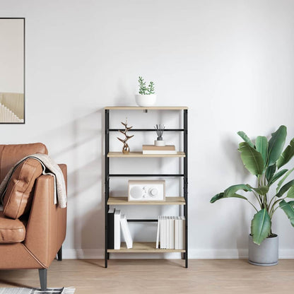Knihovna 3 Úrovní 60 X 29,5 X 115 Cm Kompozitní Dřevo