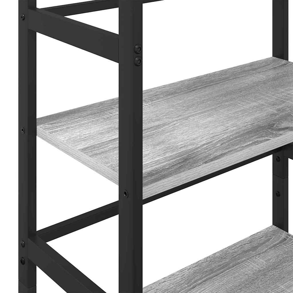 Knihovna 3 Úrovní 60 X 29,5 X 115 Cm Kompozitní Dřevo