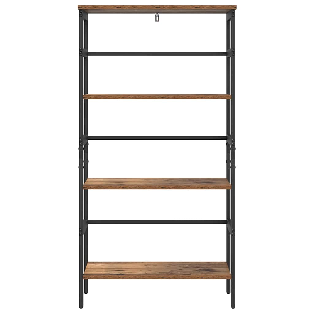 Knihovna 3 Úrovní 60 X 29,5 X 115 Cm Kompozitní Dřevo