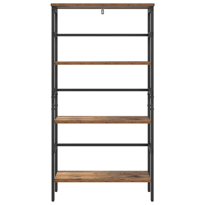 Knihovna 3 Úrovní 60 X 29,5 X 115 Cm Kompozitní Dřevo