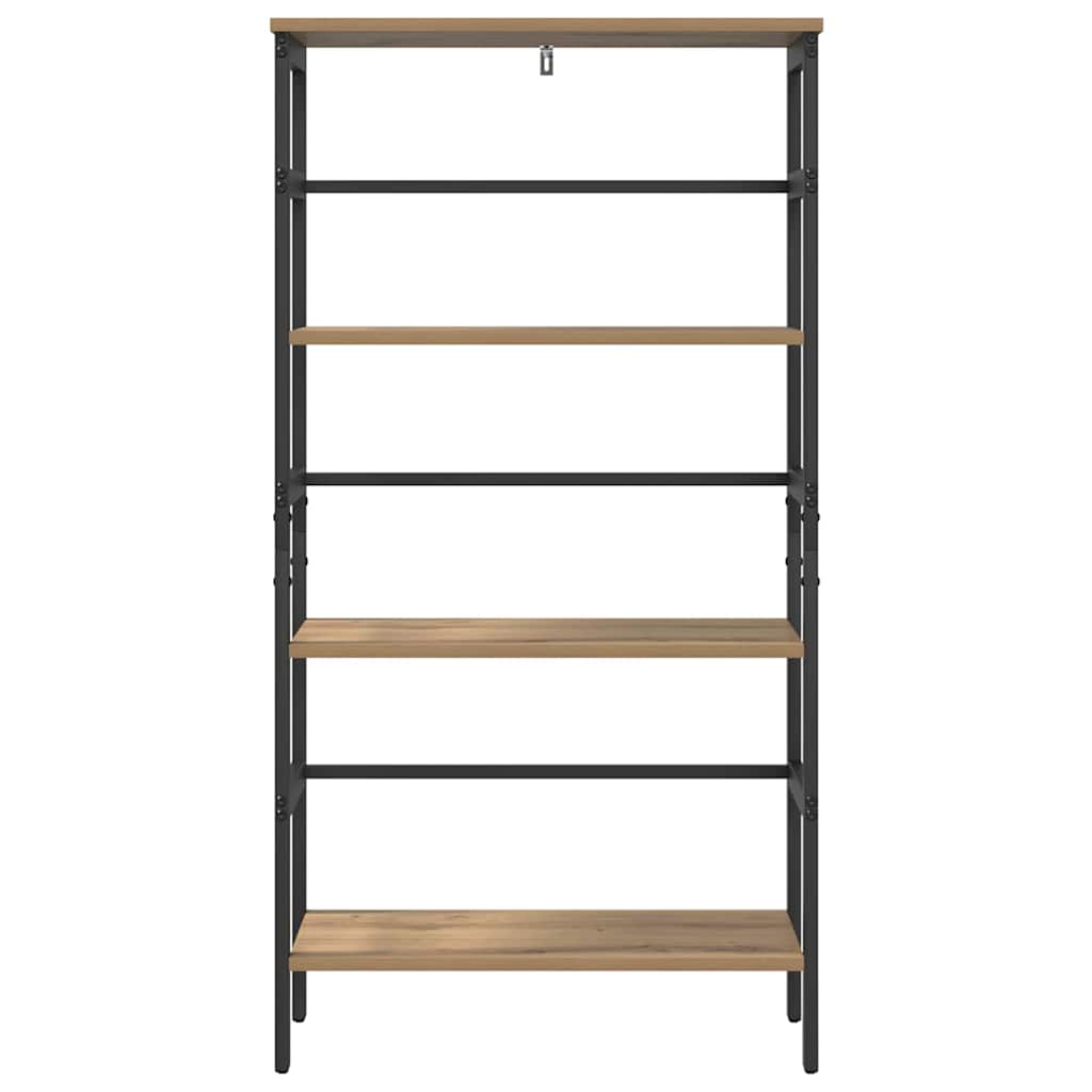 Knihovna 3 Úrovní 60 X 29,5 X 115 Cm Kompozitní Dřevo