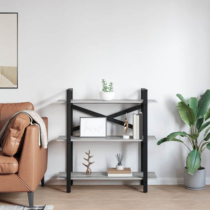 Knihovna 3 Úrovní 100 X 33,5 X 102 Cm Kompozitní Dřevo
