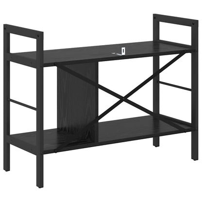 Knihovna 3 Úrovní 75 X 30 X 58,5 Cm Kompozitní Dřevo Černý Dub