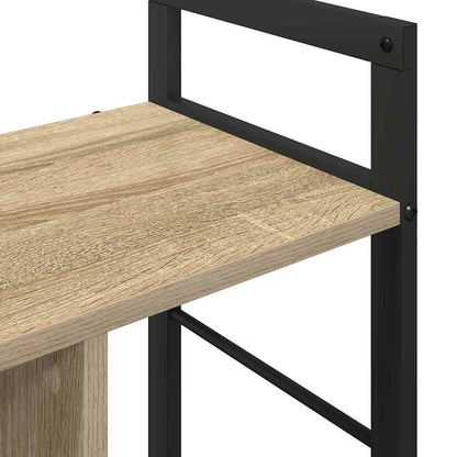 Knihovna 3 Úrovní 75 X 30 X 58,5 Cm Kompozitní Dřevo Sonoma Dub