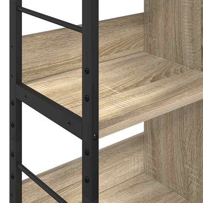 Knihovna 6 Úrovní 82 X 32 X 112 Cm Kompozitní Dřevo Sonoma Dub
