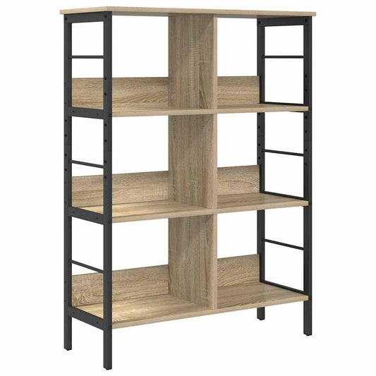 Knihovna 6 Úrovní 82 X 32 X 112 Cm Kompozitní Dřevo Sonoma Dub