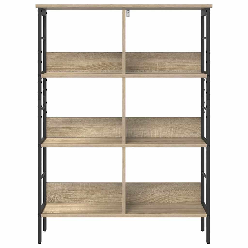 Knihovna 6 Úrovní 82 X 32 X 112 Cm Kompozitní Dřevo Sonoma Dub