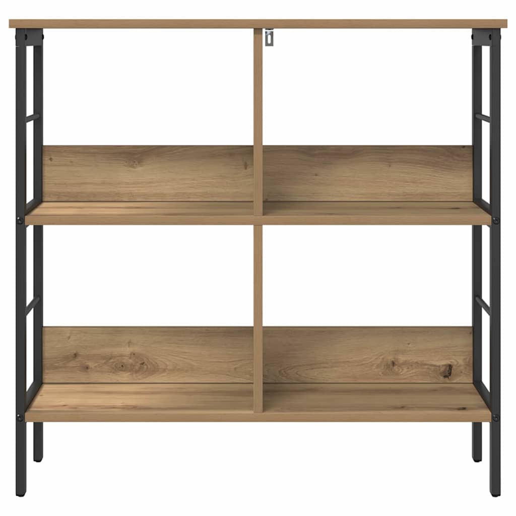 Knihovna 4 Úrovní 82 X 32 X 79 Cm Kompozitní Dřevo