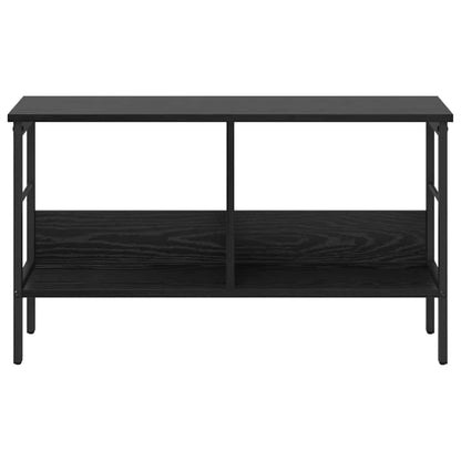 Knihovna 2 Úrovní 82 X 32 X 47 Cm Kompozitní Dřevo Černý Dub