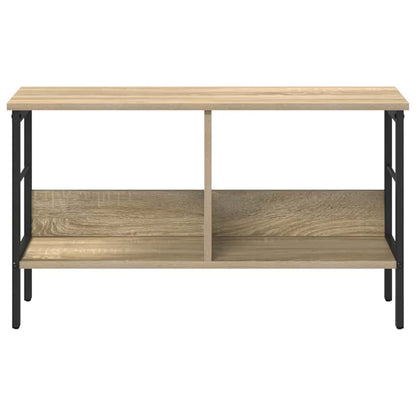 Knihovna 2 Úrovní 82 X 32 X 47 Cm Kompozitní Dřevo Sonoma Dub