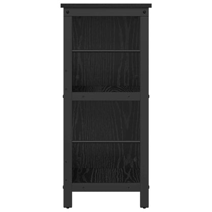 Knihovna 6 Úrovní 102 X 32 X 72,5 Cm Kompozitní Dřevo Černý Dub